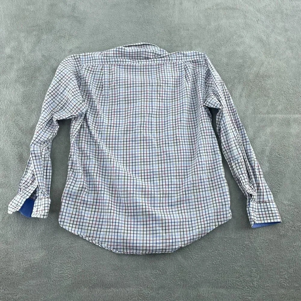 ALX New York Mens Long Sleeve Checkered Button-Down Shirt L 0764 - Picture 2 of 8